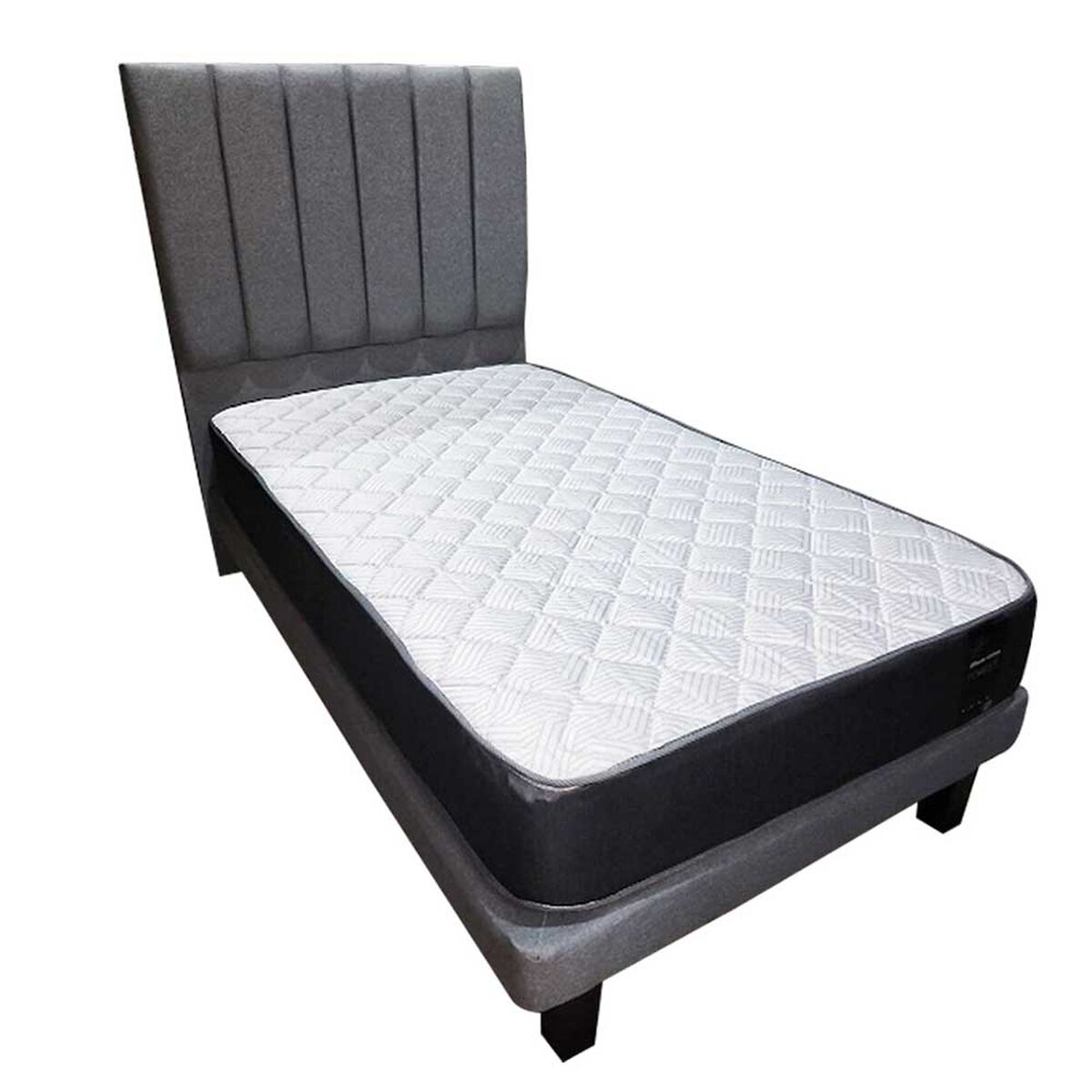 Cama Europea Illusions 1,5 Plazas Forest + Respaldo