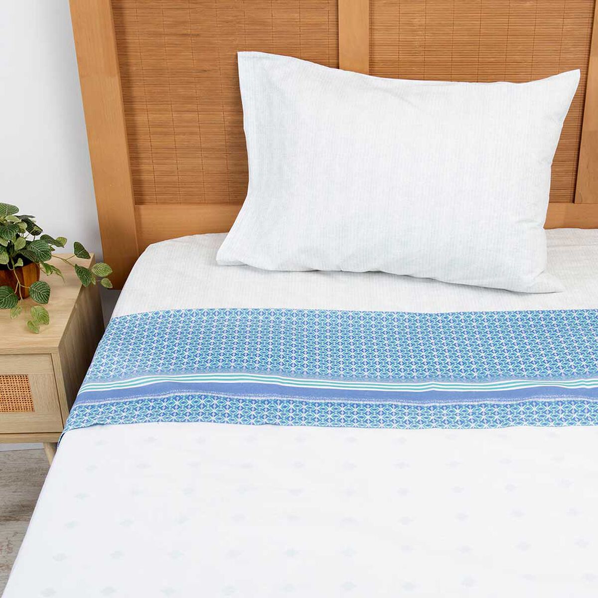 Juego de S&aacute;banas Mashini 180 Hilos 1,5 Plazas Estampado Multicolor