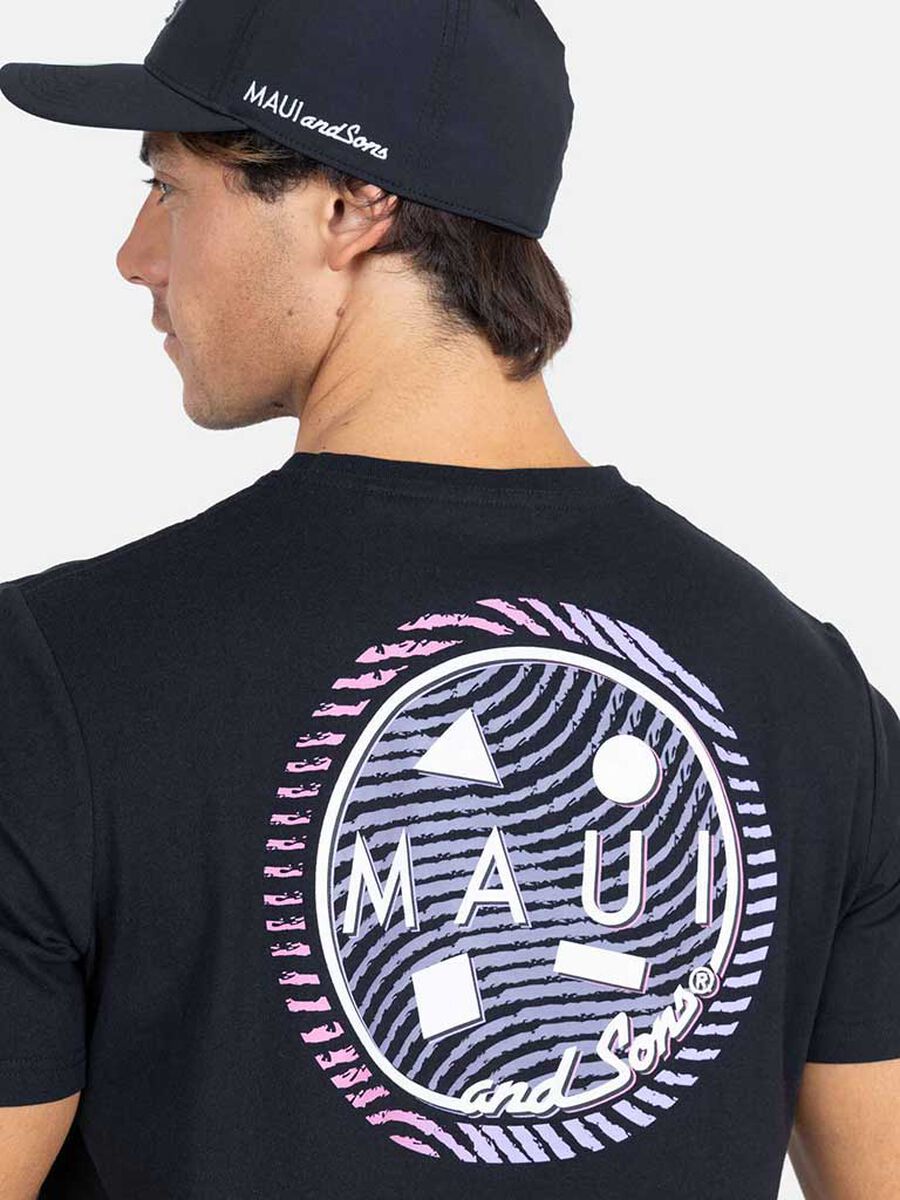 Polera Con Estampado Manga Corta Hombre Maui And Sons
