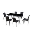 Juego de Comedor Casanova Toronto 6 Sillas Negro