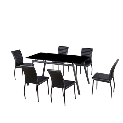 Juego de Comedor Casanova Toronto 6 Sillas Negro