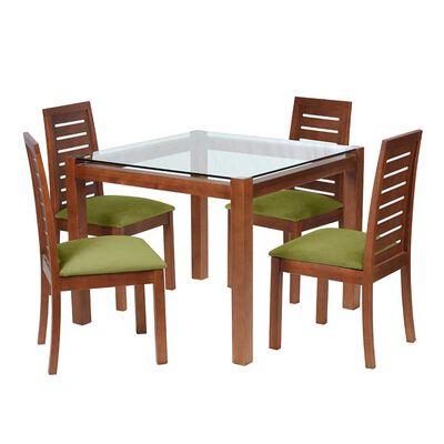 Juego de Comedor Latam Home Barcelona 4 Sillas Pistacho