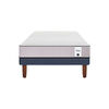 Combo Cama Europea CIC 1,5 Plazas New Titán + Set Maderas Casanova Nogal + Set Textiles + Almohada