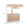 Mueble de Cocina CIC Montenegro 1 Cajón 10 Puertas Blanco Alpino