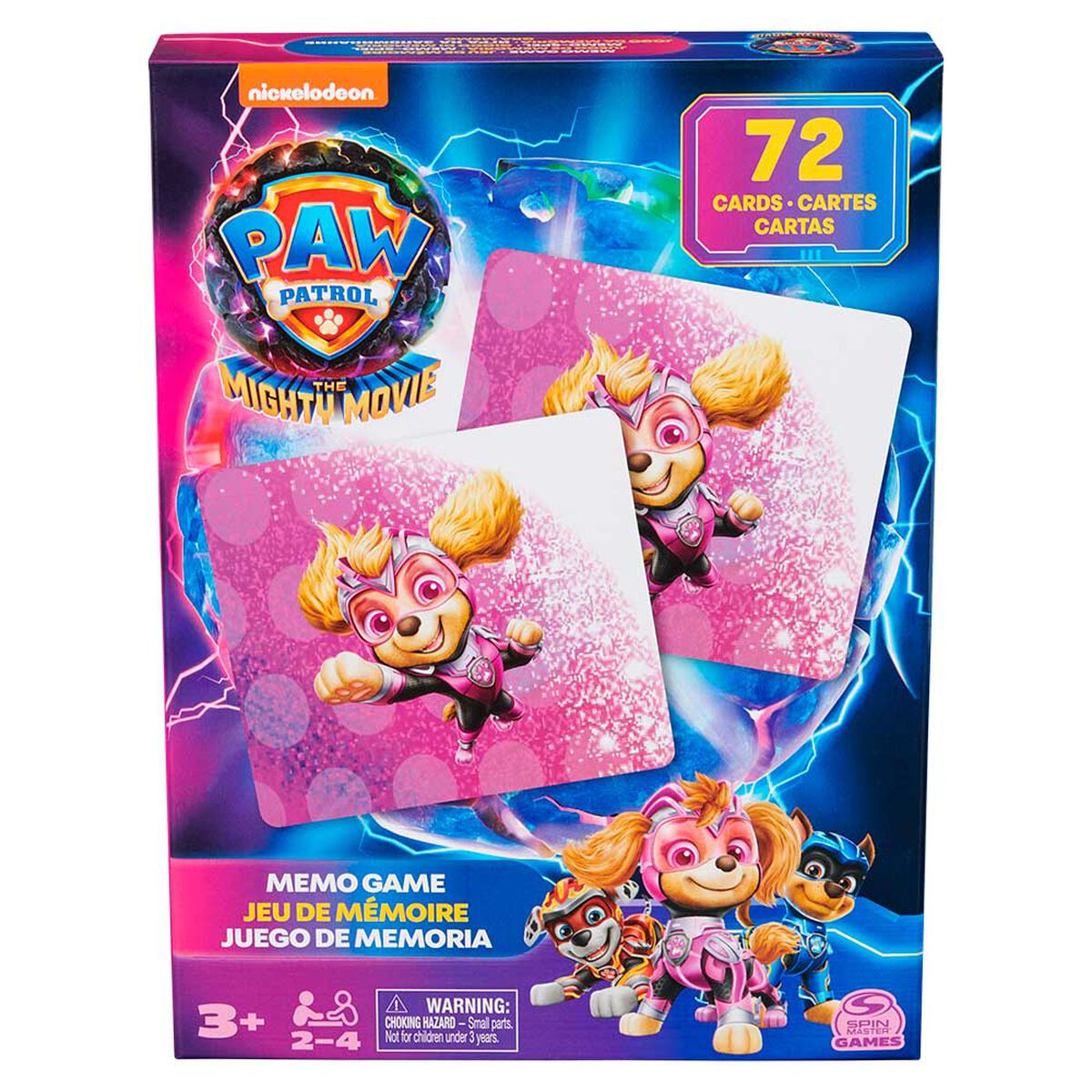 Memorice Paw Patrol Mighty 72 Piezas