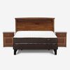 Cama Europea Rosen 2 Plazas Ergo T + Respaldo + 2 Veladores