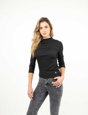 Imagen 1 del producto Polera Manga 3/4 Mujer Zibel Negro, Oliva, Rosado