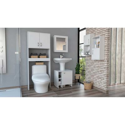 TUHOME Combo Botiquín Bath 47 + Optimizadores Lavamanos 47 Blanco Tuhome