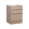 Mueble de Cocina Base Mobikit 3 Cajones Roble