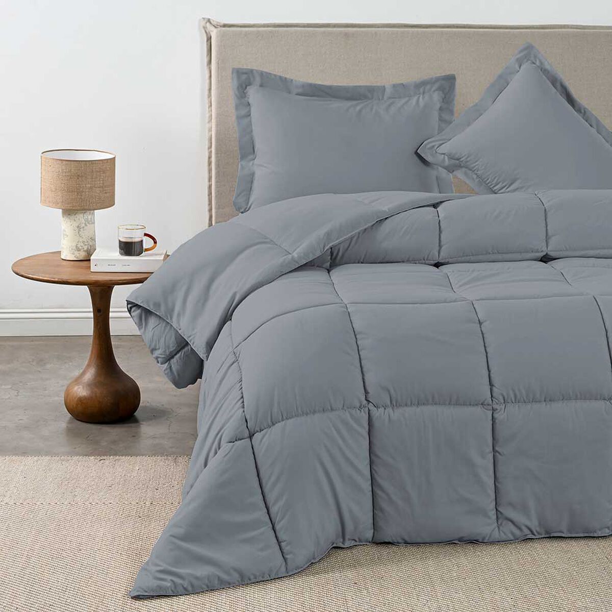 Plum&oacute;n Cannon 2 Plazas Softwash Gris