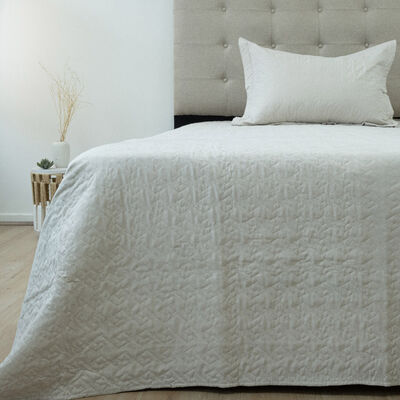Quilt Doral 1,5 Plazas Lumi Velvety Beige