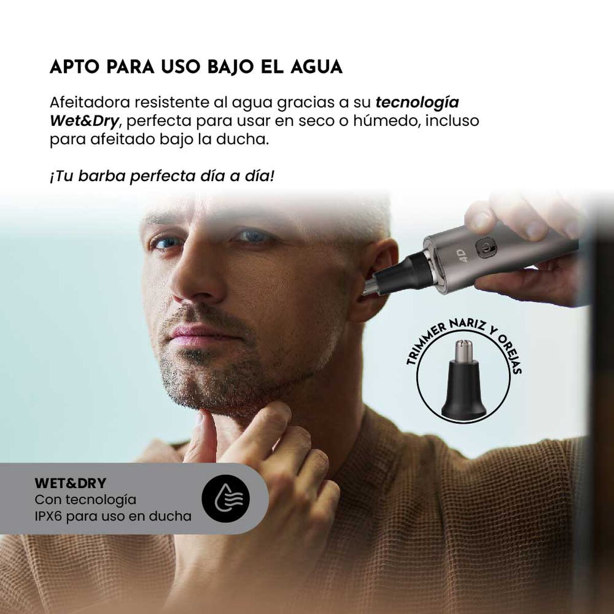 Afeitadora Siegen SG-7220 3 en 1