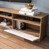 Rack TV Vekkahome Moyan Hasta 75'' Café Blanco