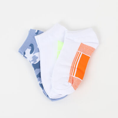 Imagen 1 del producto Pack 3 Unidades Calcetin Niña Corto Deportivo de Algodón Cutback Celeste