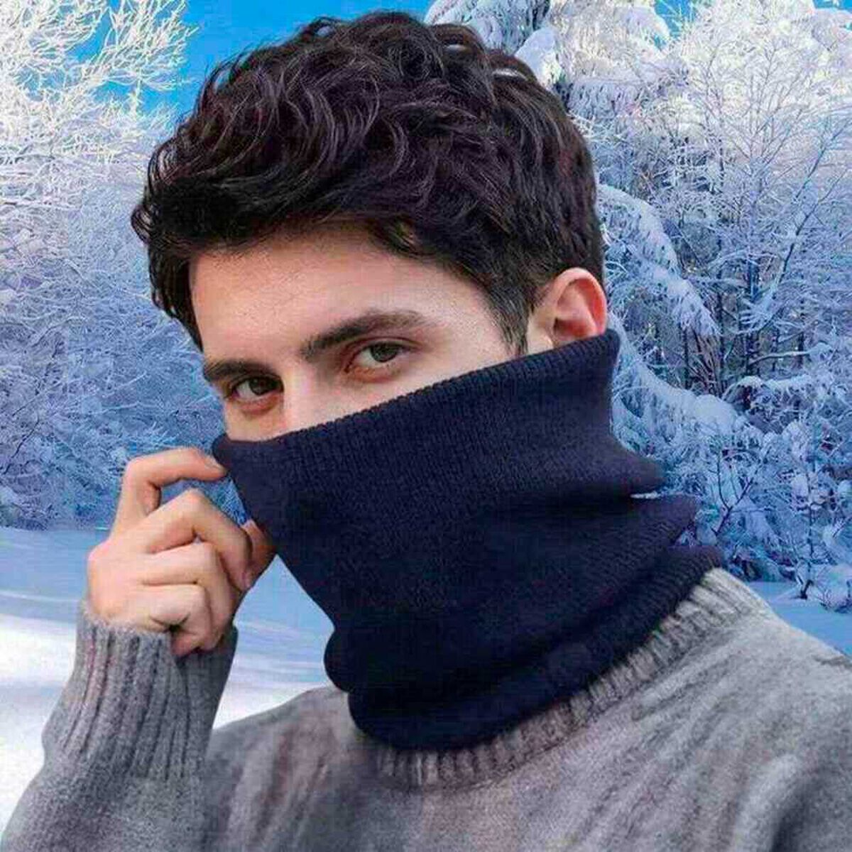 Cuello T&eacute;rmico Azul Pro Outdoor