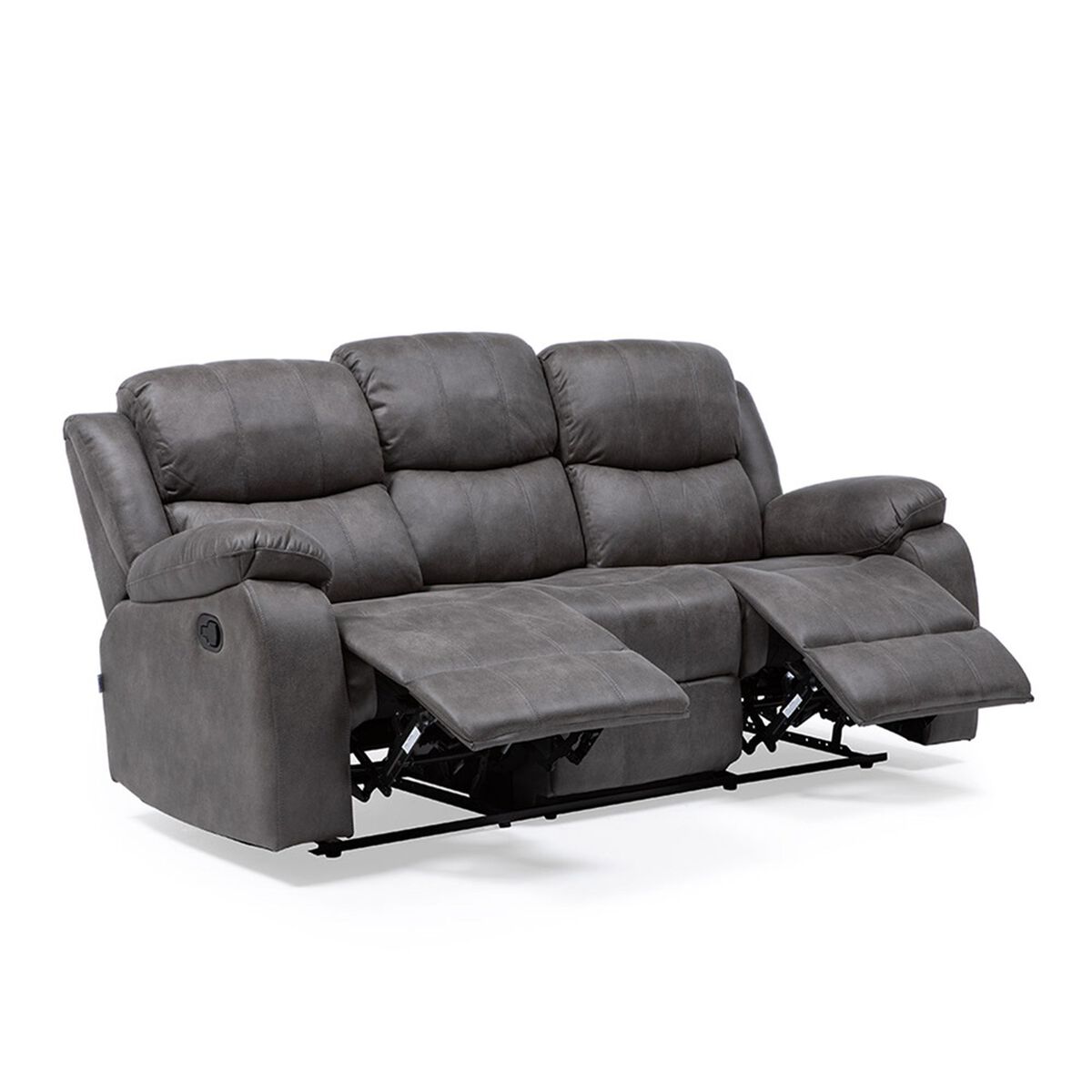 Sofá Reclinable Manual VYS SPA Isabel 3 Cuerpos Gris