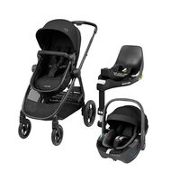Coche Travel System Zelia 3 + Pebble 360° + Family Fix Black Maxi-Cosi