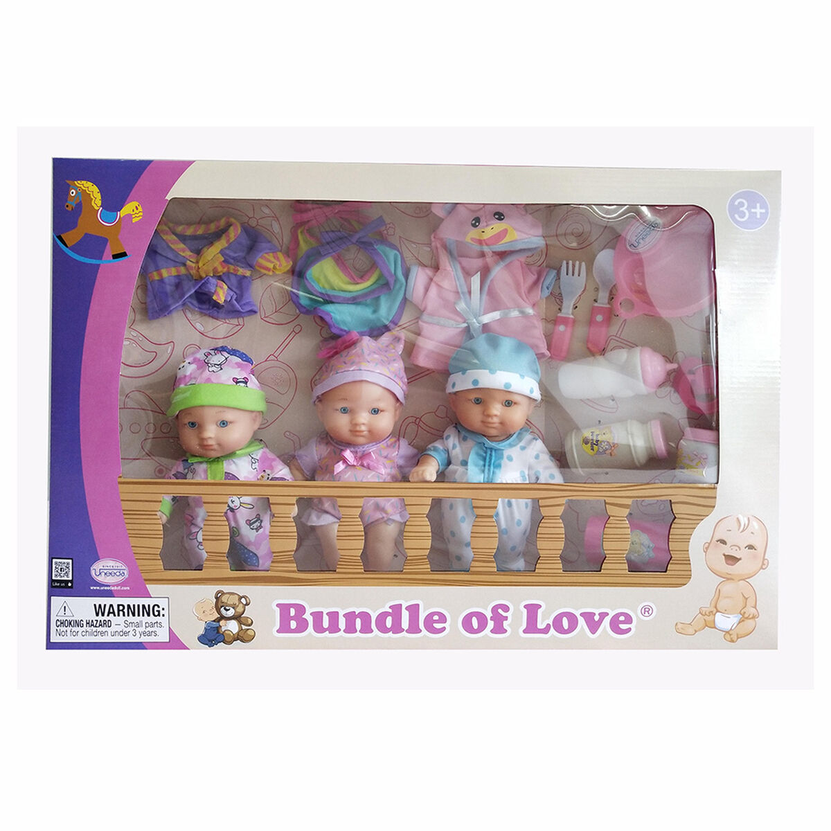Pack 3 Muñecas y Accesorios