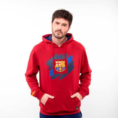 Polerón Con Gorro de Algodón Hombre Barcelona