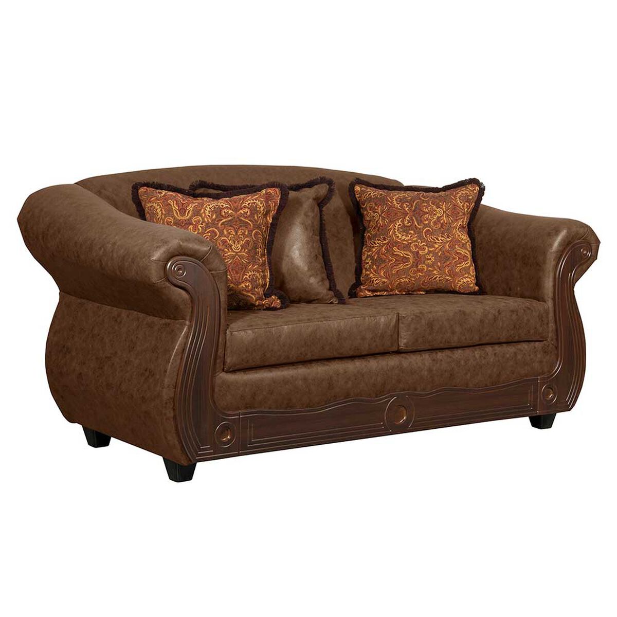 Juego de Living Black Factory Estambul 4 Cuerpos Café