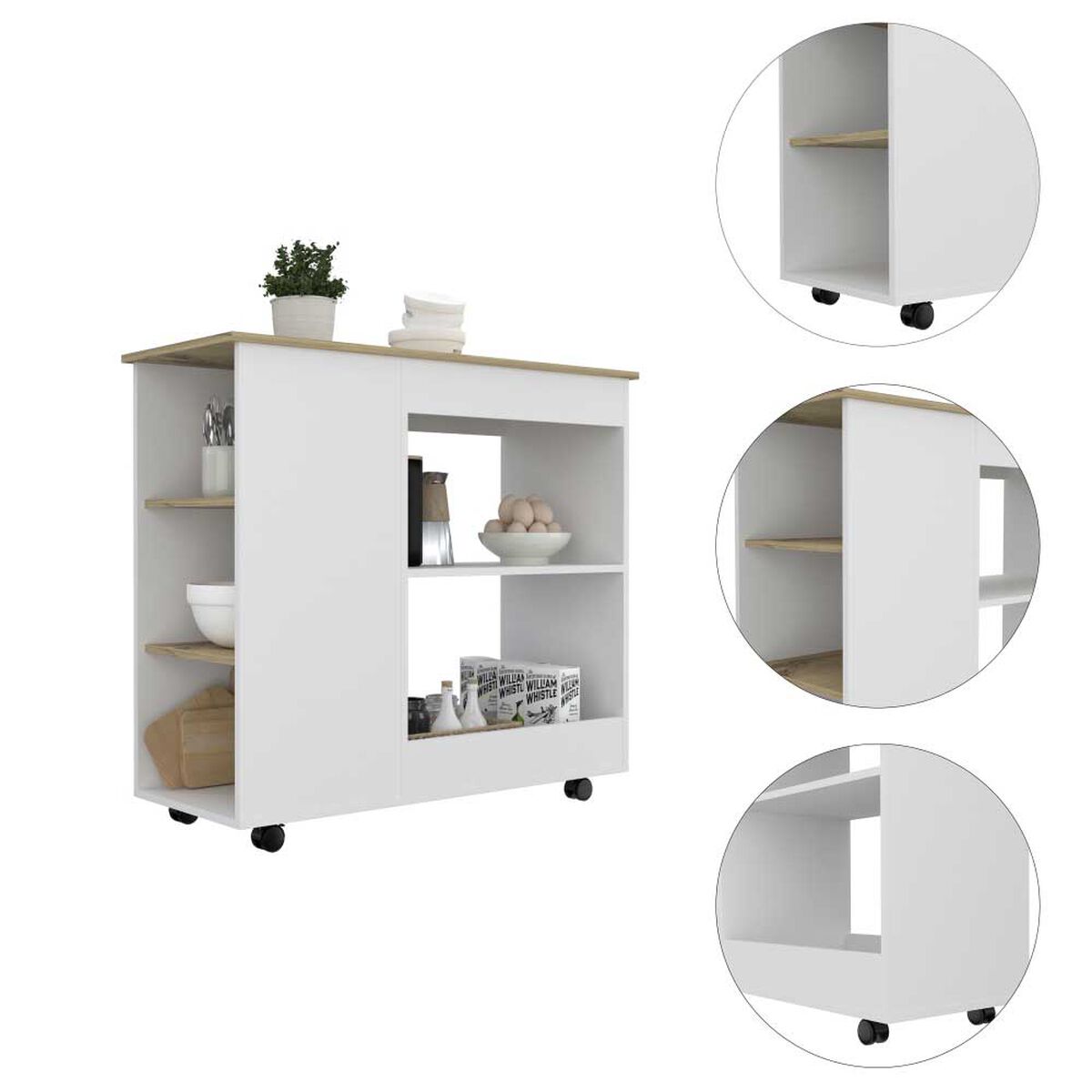 Mes&oacute;n TuHome 2 Puertas Bi Color Blanco Duna