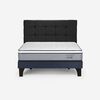 Cama Europea Rosen 2 Plazas New Style 4 Plus + Respaldo Issey