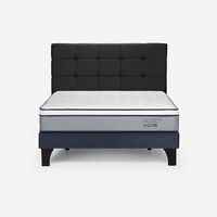 Cama Europea Rosen 2 Plazas New Style 4 Plus + Respaldo Issey