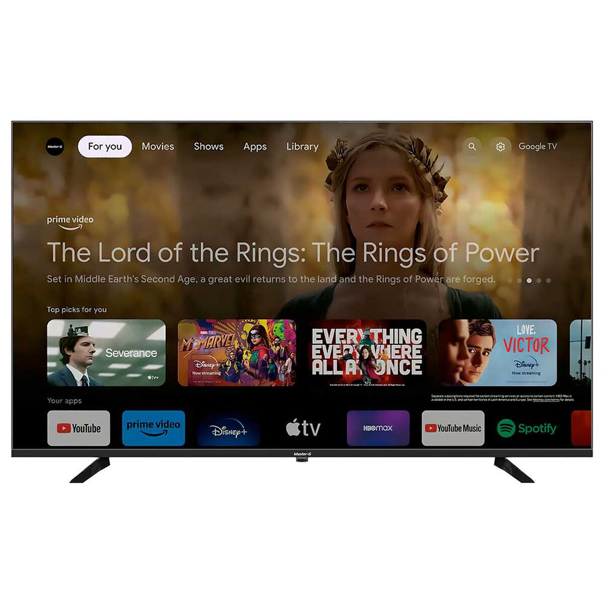 LED Smart TV 55'' 4K MGG55UFKG Master-G
