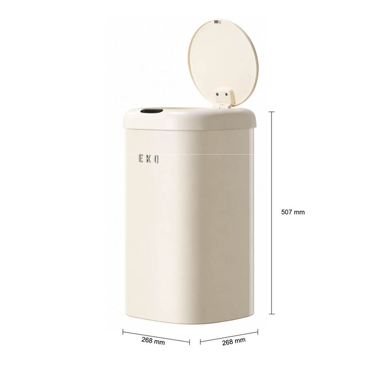 Basurero 28 L Eko Vintage con Sensor Bin Crema