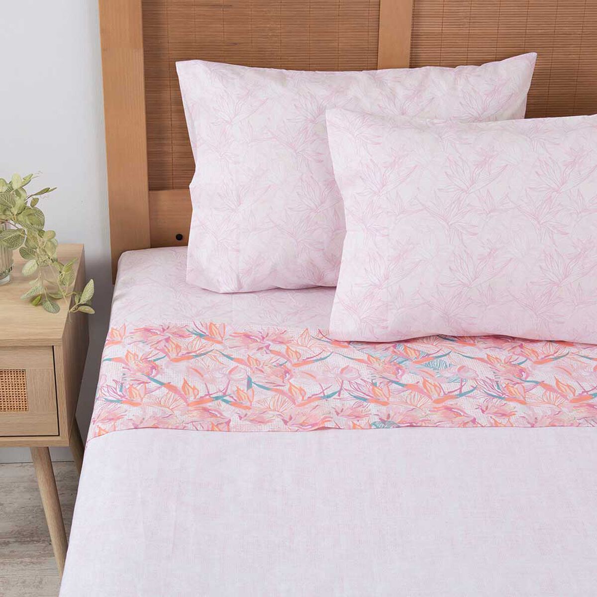 Juego de Sábanas Estampado Mashini 180 Hilos 2 Plazas Paradia