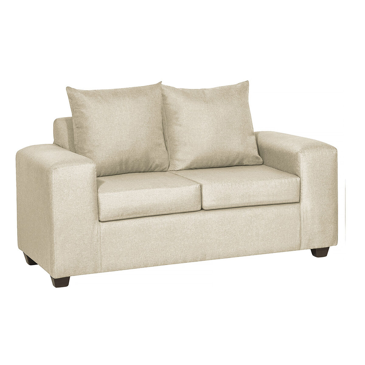 Juego de Living Innovamuebles Kahlo Sofá 3 Cuerpos + Sofá 2 Cuerpos Beige
