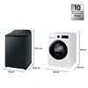 Lavadora Carga Superior Samsung 24 kg + Secadora Bomba de Calor 9 kg