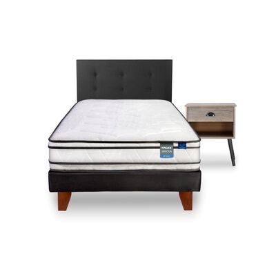 Imagen 2 del producto Cama Europea Flex 1,5 Plazas Innova + 1 Respaldo + 1 Velador