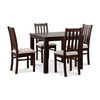 Juego de Comedor CIC Ñuble Chocolate 4 Sillas