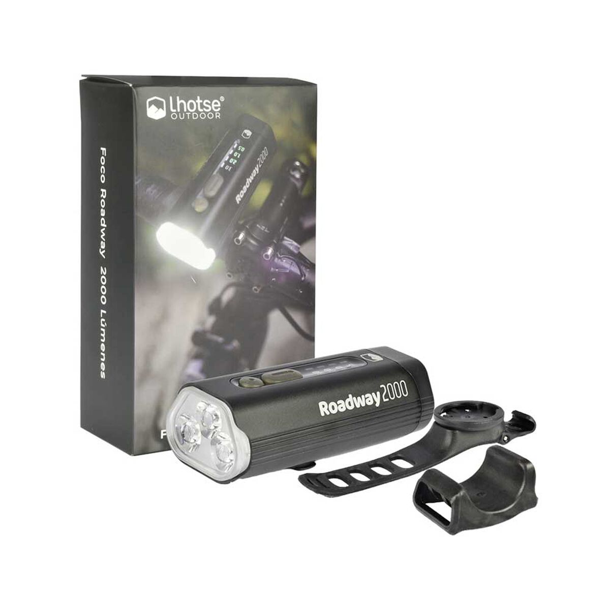Luz De Bicicleta Foco Delantero Power Up 2000 Lúmenes Lhotse