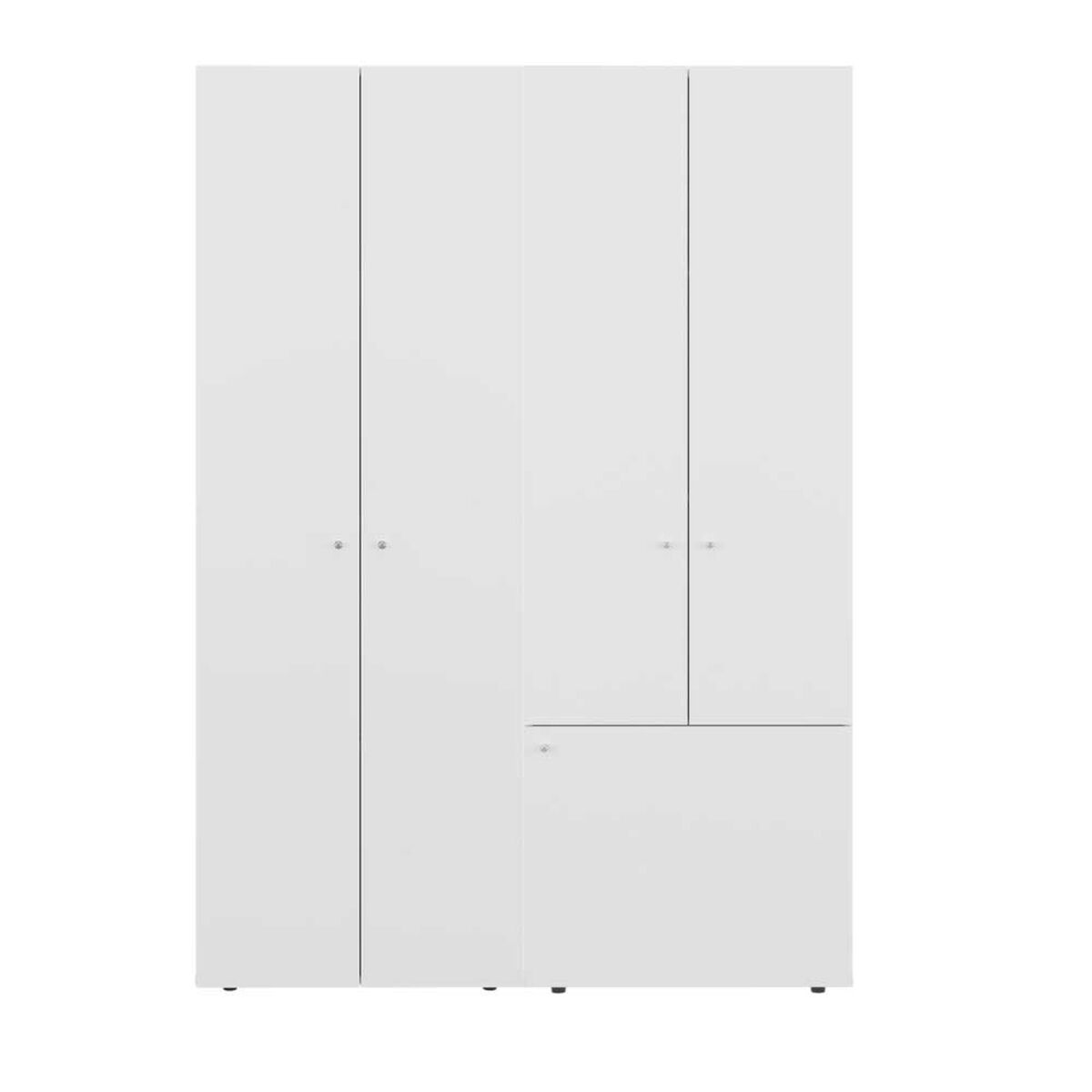 Combo Closet Tuhome 5 Puertas con Colgador Dreams Blanco