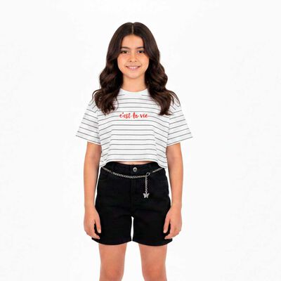Polera Manga Corta Ni&ntilde;a Mila