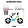 Bicicleta Equilibrio Últra Resistente LuBabycas Rosada