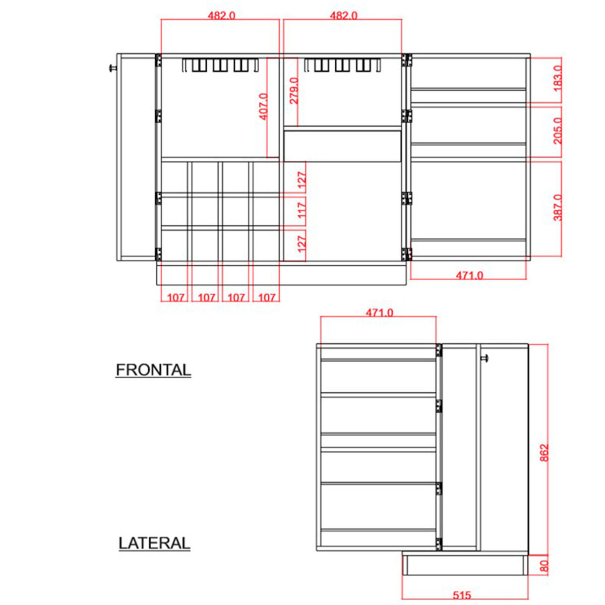 Mueble Bar TuHome Sintra