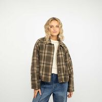 Chaqueta Tártan Mujer Icono Verde