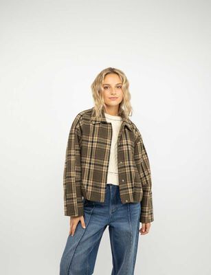 Imagen 1 del producto Chaqueta Tártan Mujer Icono Verde