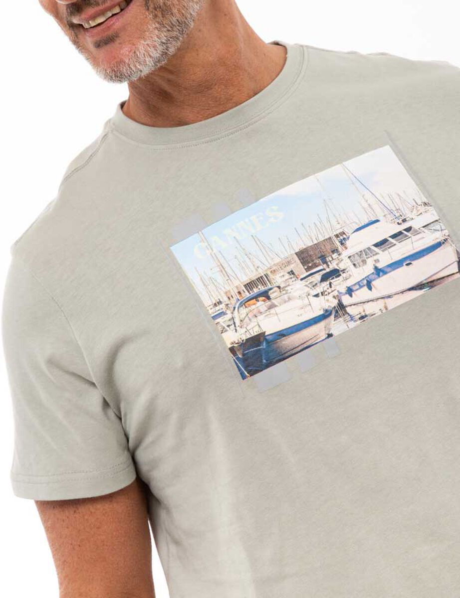 Polera De Algod&oacute;n Manga Corta Hombre Portman Club