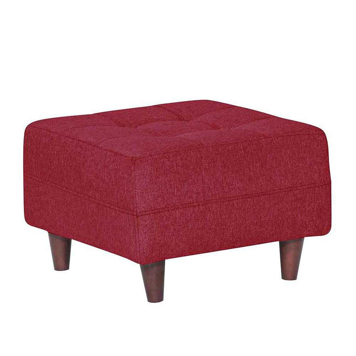 Juego de Living Dise&ntilde;o A&M Home Santa Monica Sof&aacute; 3 Cuerpos + 2 Pouf 1 Cuerpo  Burdeo