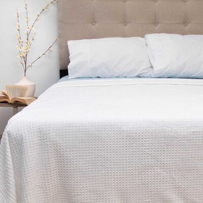 Imagen 2 del producto Frazada Poliéster Doral 2 Plazas Deluxe Blanco