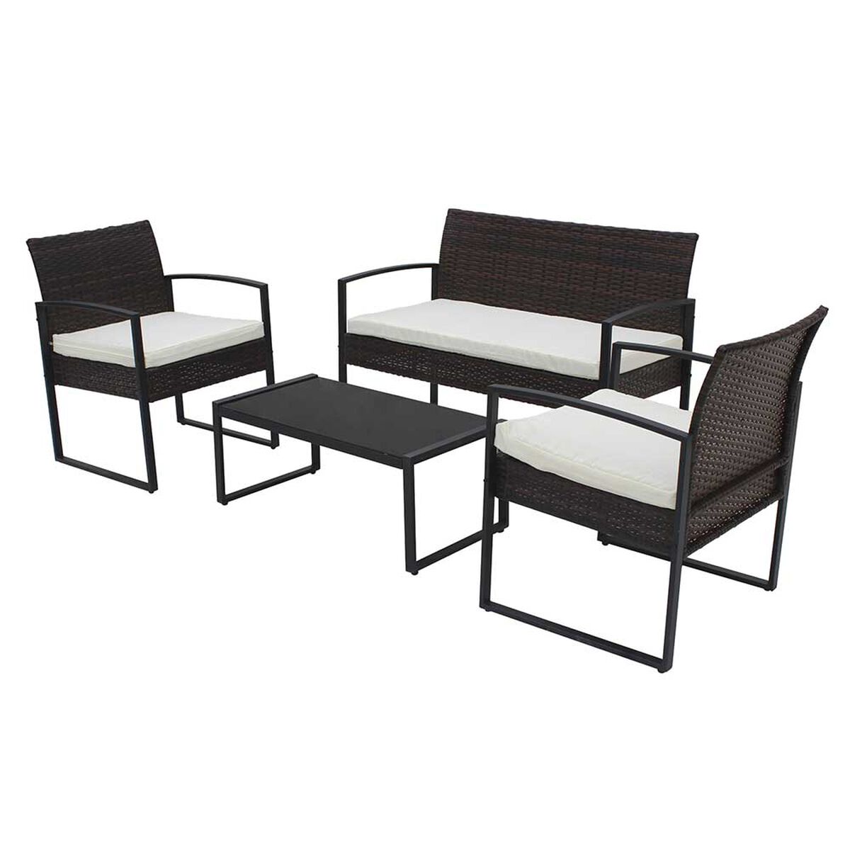 Juego de Terraza Casanova Matt Sof&aacute; 2 Cuerpos + Dos Sillones 1 Cuerpo