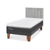 Cama Europea CIC 1,5 Plazas Ortopedic Advance + Respaldo Sile