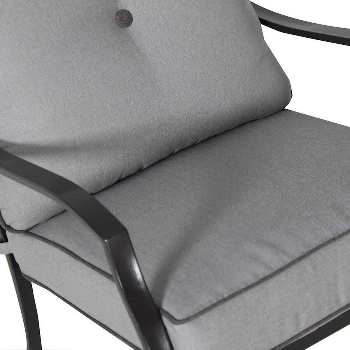 Juego de Living para Terraza Casanova Dover Sof&aacute; 2 Cuerpos + Dos Sillones 1 Cuerpo + Mesa de Centro Gris