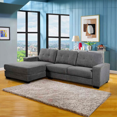 Imagen 1 del producto Sófa Seccional Izquierdo Casanova Bali 3 Cuerpos Gris Oscuro