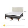 Cama Europea CIC Base Dividida King Balance + Respaldo Milan Alpino