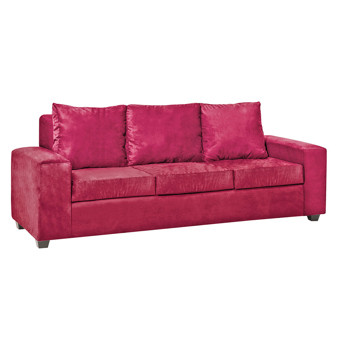Juego de Living Innovamuebles Kahlo Sofá 3 Cuerpos + Dos Sillones 1 Cuerpo Burdeo